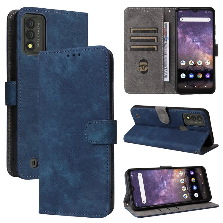 For Wiko Voix U616AT Phone Case RFID Blocking Leather Cover with Strap