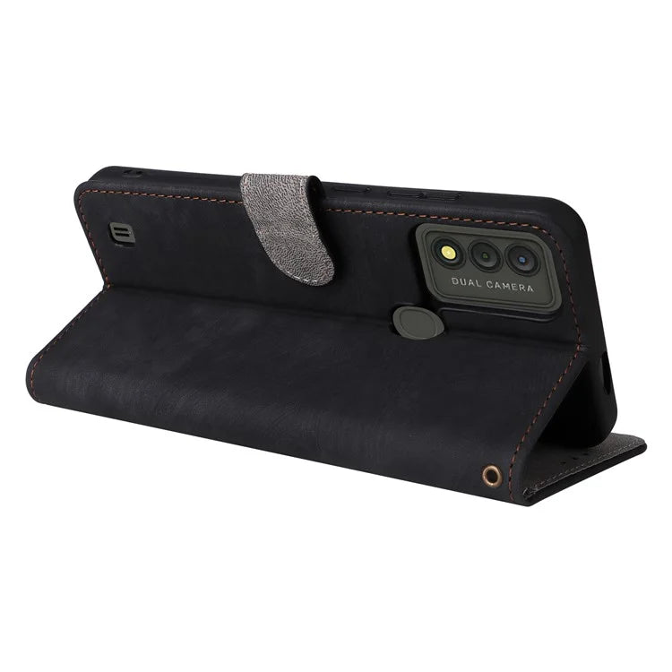 For Wiko Voix U616AT Phone Case RFID Blocking Leather Cover with Strap