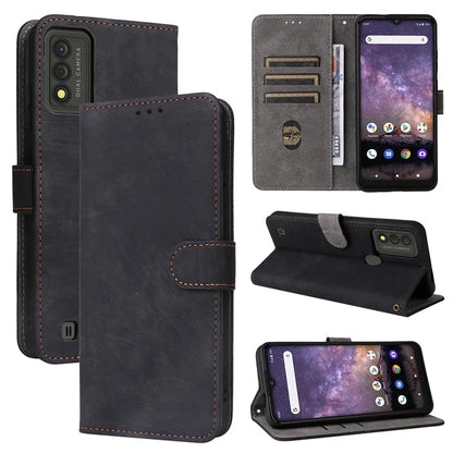 For Wiko Voix U616AT Phone Case RFID Blocking Leather Cover with Strap