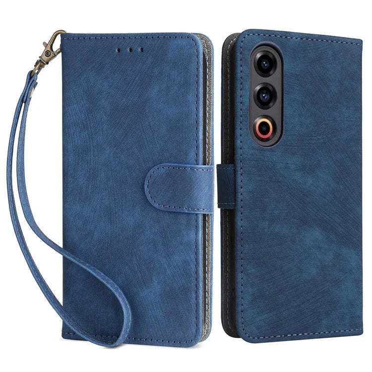 For Meizu 21 Leather Case with Strap RFID Blocking Phone Wallet Cover