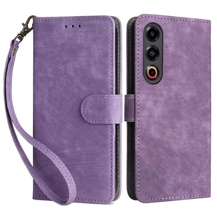 For Meizu 21 Leather Case with Strap RFID Blocking Phone Wallet Cover
