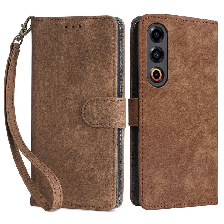 For Meizu 21 Leather Case with Strap RFID Blocking Phone Wallet Cover