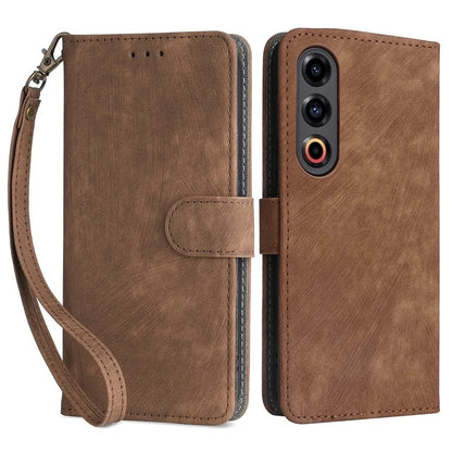 For Meizu 21 Leather Case with Strap RFID Blocking Phone Wallet Cover