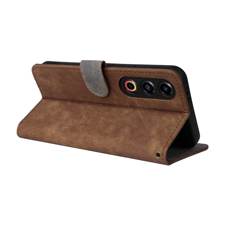 For Meizu 21 Leather Case with Strap RFID Blocking Phone Wallet Cover
