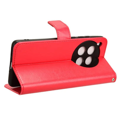 For OnePlus 12 5G Wallet Leather Phone Case Craxy Horse Pattern