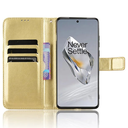 For OnePlus 12 5G Wallet Leather Phone Case Craxy Horse Pattern