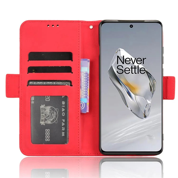 Leather Phone Shell for OnePlus 12 5G Case Multiple Card Slots Wallet Cellphone Cover