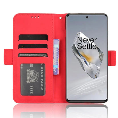 Leather Phone Shell for OnePlus 12 5G Case Multiple Card Slots Wallet Cellphone Cover