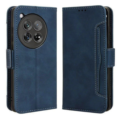 Leather Phone Shell for OnePlus 12 5G Case Multiple Card Slots Wallet Cellphone Cover