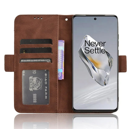 Leather Phone Shell for OnePlus 12 5G Case Multiple Card Slots Wallet Cellphone Cover