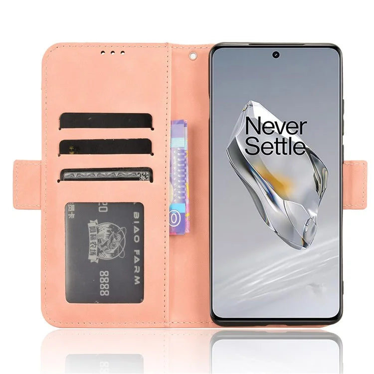 Leather Phone Shell for OnePlus 12 5G Case Multiple Card Slots Wallet Cellphone Cover