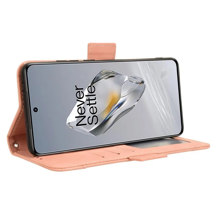 Leather Phone Shell for OnePlus 12 5G Case Multiple Card Slots Wallet Cellphone Cover