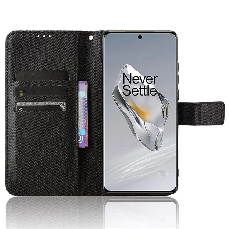 For OnePlus 12 5G Shockproof Mobile Phone Case PU Leather Stand Cover