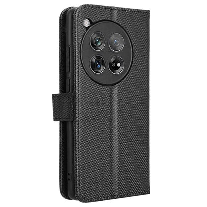 For OnePlus 12 5G Shockproof Mobile Phone Case PU Leather Stand Cover