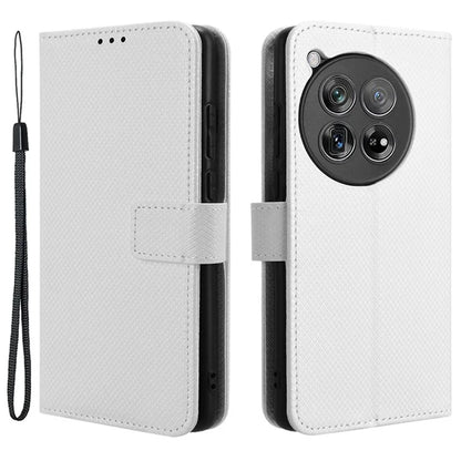 For OnePlus 12 5G Shockproof Mobile Phone Case PU Leather Stand Cover