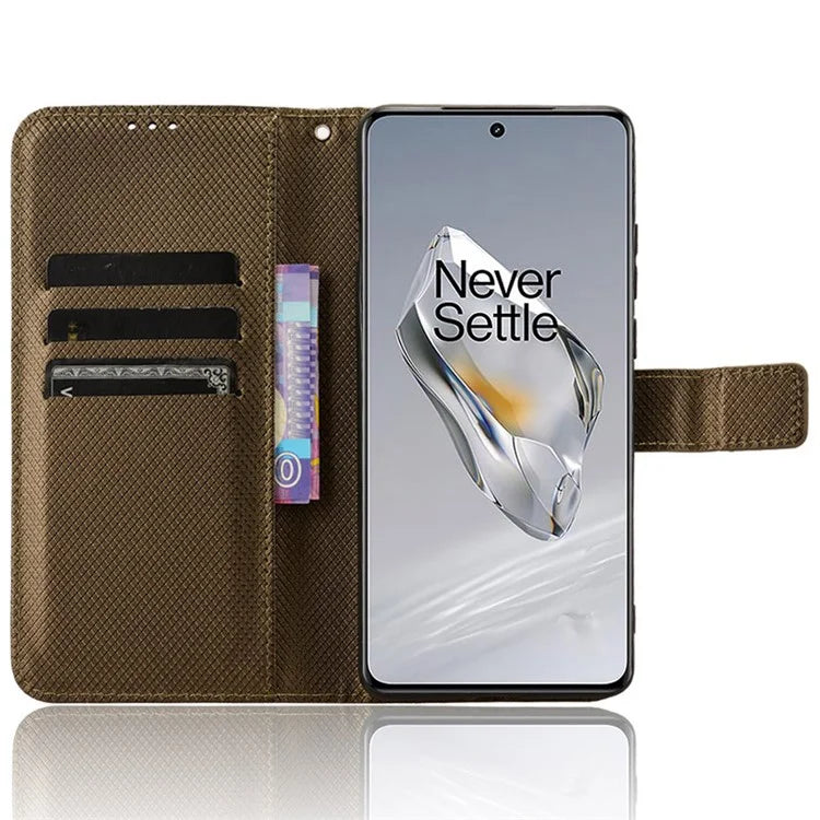 For OnePlus 12 5G Shockproof Mobile Phone Case PU Leather Stand Cover