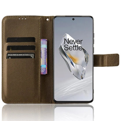 For OnePlus 12 5G Shockproof Mobile Phone Case PU Leather Stand Cover