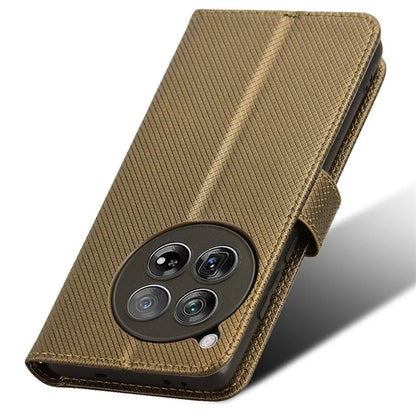 For OnePlus 12 5G Shockproof Mobile Phone Case PU Leather Stand Cover