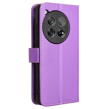 For OnePlus 12 5G Shockproof Mobile Phone Case PU Leather Stand Cover