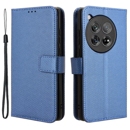 For OnePlus 12 5G Shockproof Mobile Phone Case PU Leather Stand Cover