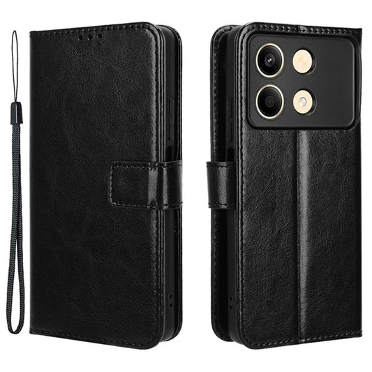 For Xiaomi Redmi Note 13R Pro 5G / Poco X6 Neo 5G Leather Phone Cover with Wallet Card Slots