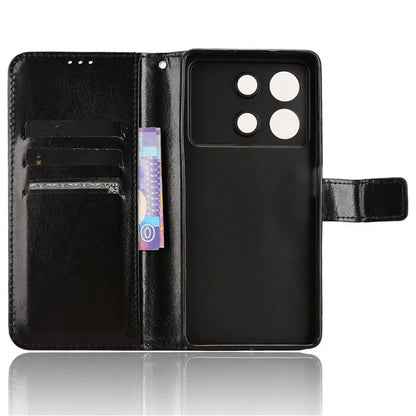 For Xiaomi Redmi Note 13R Pro 5G / Poco X6 Neo 5G Leather Phone Cover with Wallet Card Slots