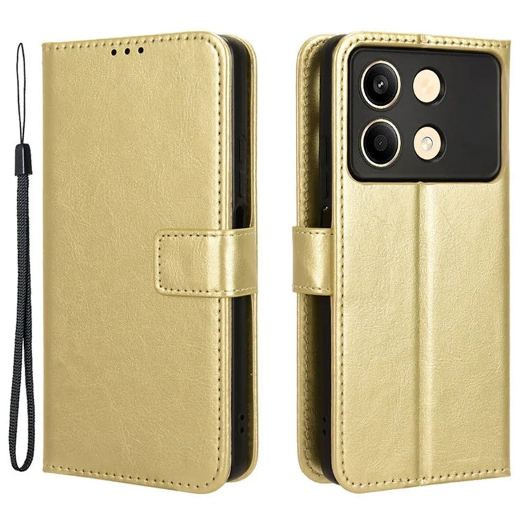 For Xiaomi Redmi Note 13R Pro 5G / Poco X6 Neo 5G Leather Phone Cover with Wallet Card Slots