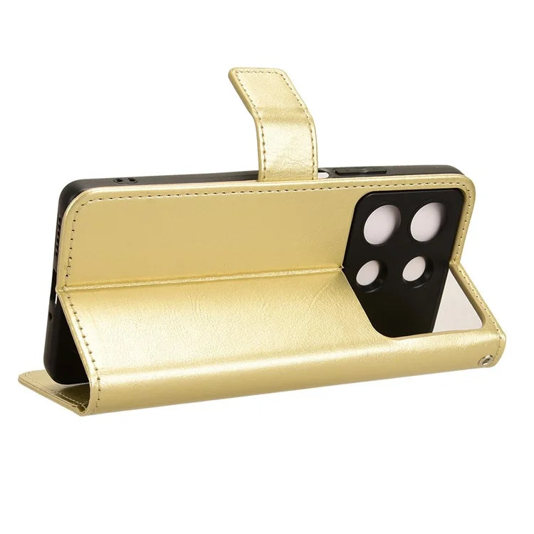 For Xiaomi Redmi Note 13R Pro 5G / Poco X6 Neo 5G Leather Phone Cover with Wallet Card Slots