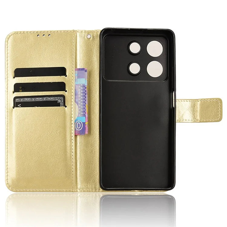 For Xiaomi Redmi Note 13R Pro 5G / Poco X6 Neo 5G Leather Phone Cover with Wallet Card Slots