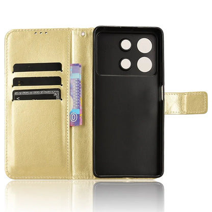 For Xiaomi Redmi Note 13R Pro 5G / Poco X6 Neo 5G Leather Phone Cover with Wallet Card Slots