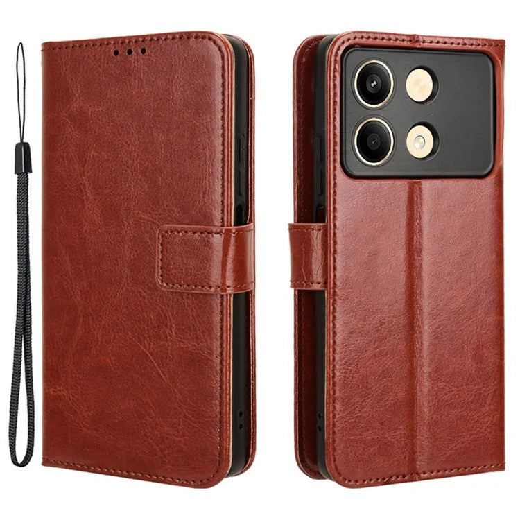 For Xiaomi Redmi Note 13R Pro 5G / Poco X6 Neo 5G Leather Phone Cover with Wallet Card Slots