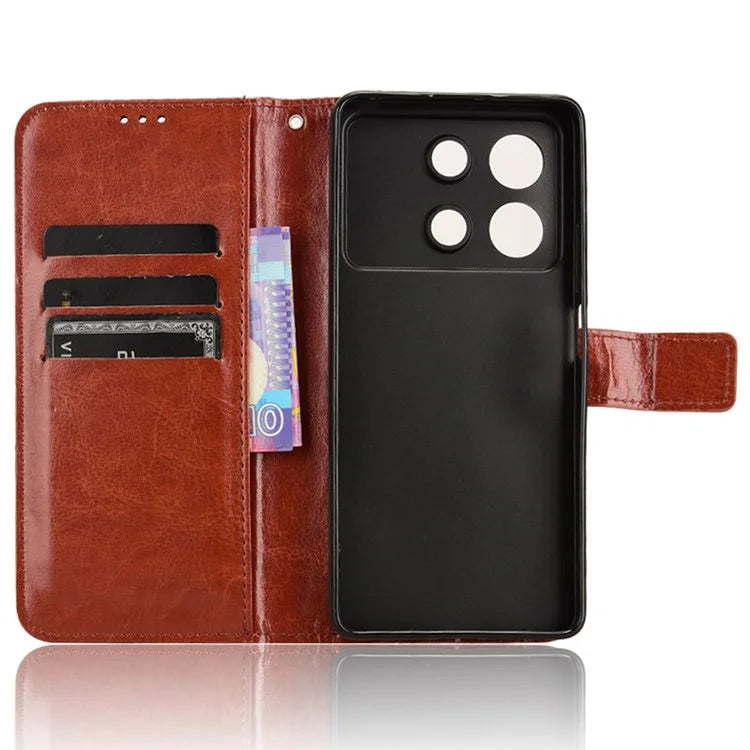 For Xiaomi Redmi Note 13R Pro 5G / Poco X6 Neo 5G Leather Phone Cover with Wallet Card Slots