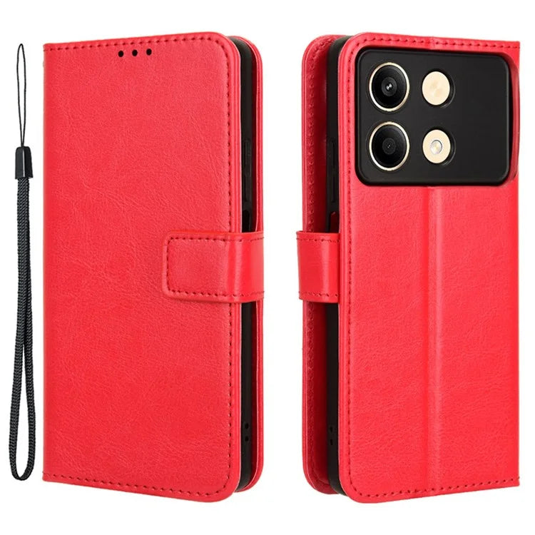 For Xiaomi Redmi Note 13R Pro 5G / Poco X6 Neo 5G Leather Phone Cover with Wallet Card Slots