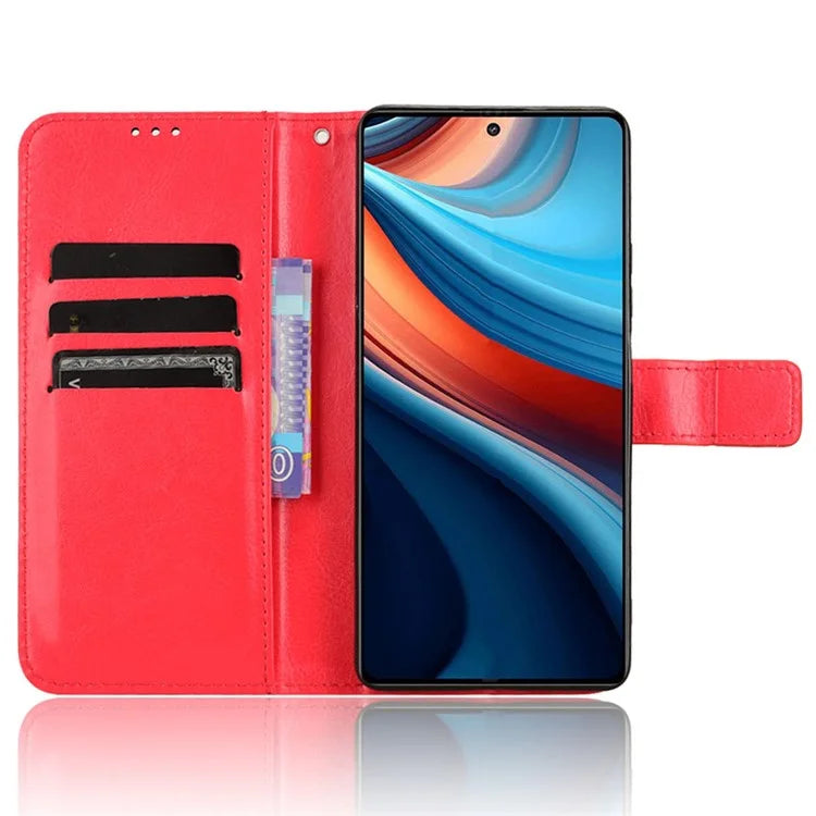 For Xiaomi Redmi Note 13R Pro 5G / Poco X6 Neo 5G Leather Phone Cover with Wallet Card Slots
