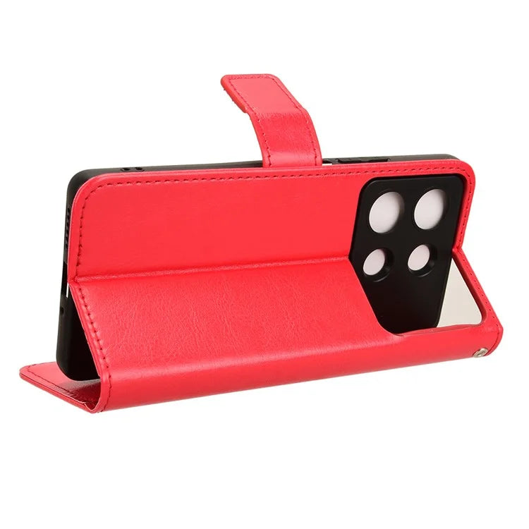 For Xiaomi Redmi Note 13R Pro 5G / Poco X6 Neo 5G Leather Phone Cover with Wallet Card Slots