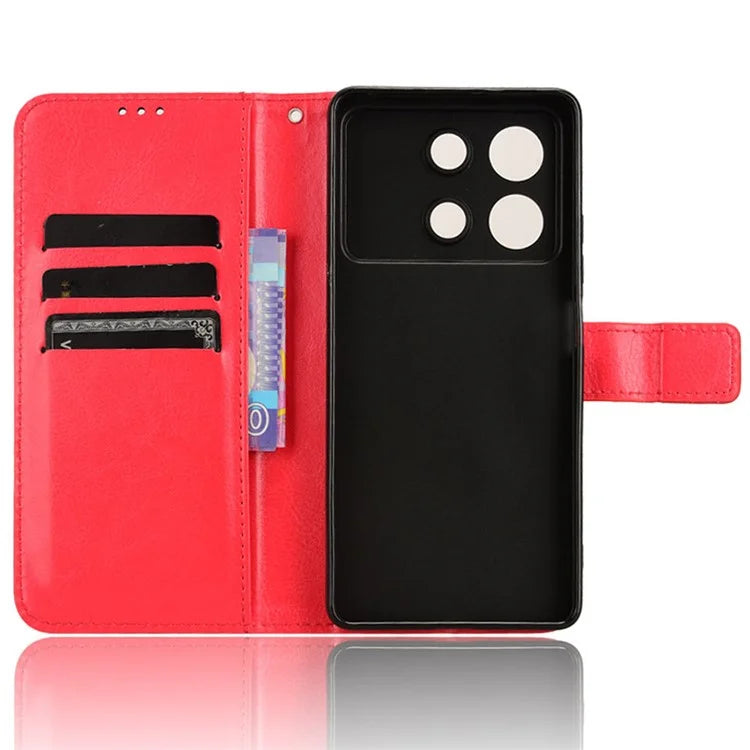 For Xiaomi Redmi Note 13R Pro 5G / Poco X6 Neo 5G Leather Phone Cover with Wallet Card Slots