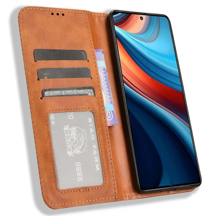 For Xiaomi Redmi Note 13R Pro 5G / Poco X6 Neo 5G Leather Wallet Case Magnetic Auto Closing