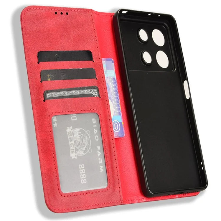 For Xiaomi Redmi Note 13R Pro 5G / Poco X6 Neo 5G Leather Wallet Case Magnetic Auto Closing