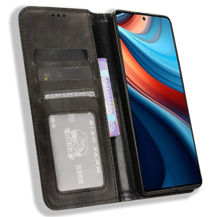 For Xiaomi Redmi Note 13R Pro 5G / Poco X6 Neo 5G Leather Wallet Case Magnetic Auto Closing