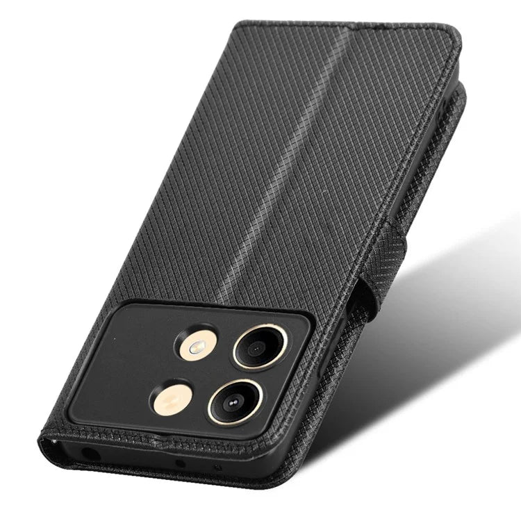 For Xiaomi Redmi Note 13R Pro 5G / Poco X6 Neo 5G PU Leather Phone Case Shockproof Cover