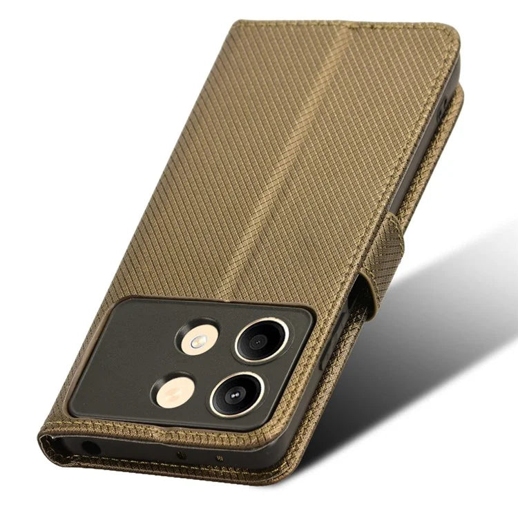 For Xiaomi Redmi Note 13R Pro 5G / Poco X6 Neo 5G PU Leather Phone Case Shockproof Cover