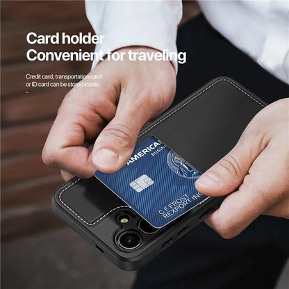 DUX DUCIS Rafi II Series for Samsung Galaxy S24 RFID Blocking Case Card Holder Kickstand Phone Cover