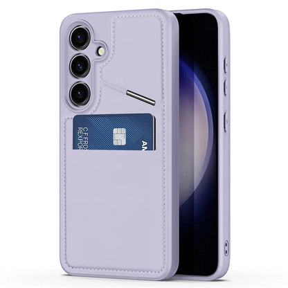DUX DUCIS Rafi II Series for Samsung Galaxy S24 RFID Blocking Case Card Holder Kickstand Phone Cover