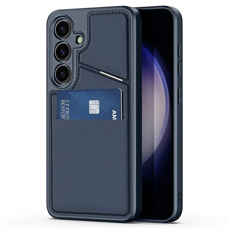 DUX DUCIS Rafi II Series for Samsung Galaxy S24+ Magnetic Case PU Leather Kickstand Phone Cover