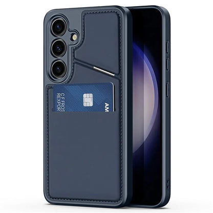 DUX DUCIS Rafi II Series for Samsung Galaxy S24+ Magnetic Case PU Leather Kickstand Phone Cover