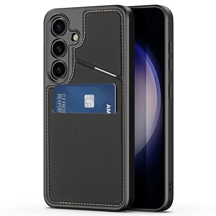 DUX DUCIS Rafi II Series for Samsung Galaxy S24+ Magnetic Case PU Leather Kickstand Phone Cover