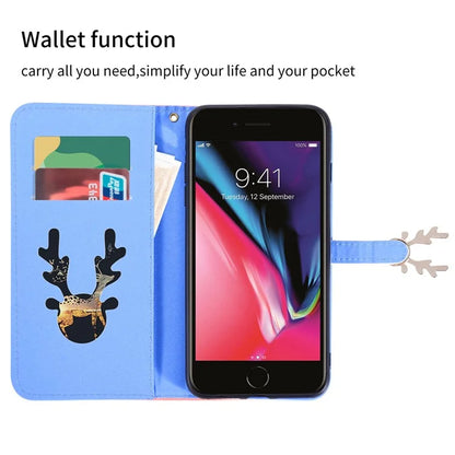 For iPhone 7 / 8 / SE (2020) / SE (2022) Case Gradient Crocodile Texture Wallet Phone Cover