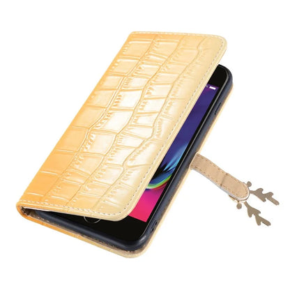 For iPhone 7 / 8 / SE (2020) / SE (2022) Case Gradient Crocodile Texture Wallet Phone Cover