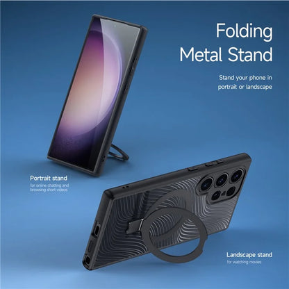 DUX DUCIS Aimo Series for Samsung Galaxy S24 Ultra Magnetic Phone Case Protective Cover Kickstand (REACH Certification)