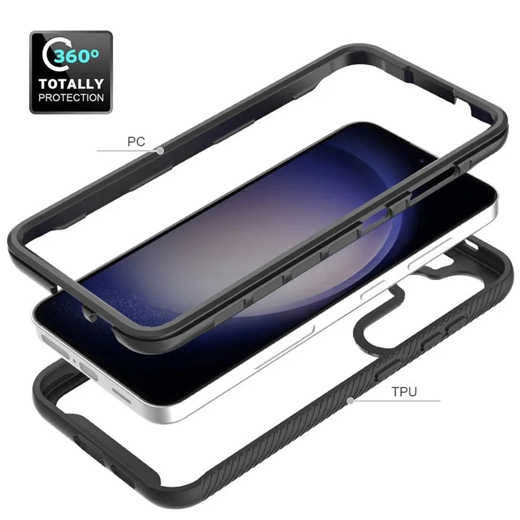 For Samsung Galaxy S24 Case PC+TPU Shock Absorbing Mobile Phone Back Shell